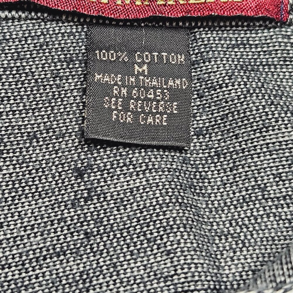 Overton Shirtmakers Mens Polo Shirt M Gray Black Cotton Short Sleeve - Picture 3 of 9